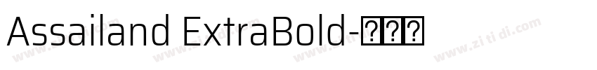 Assailand ExtraBold字体转换